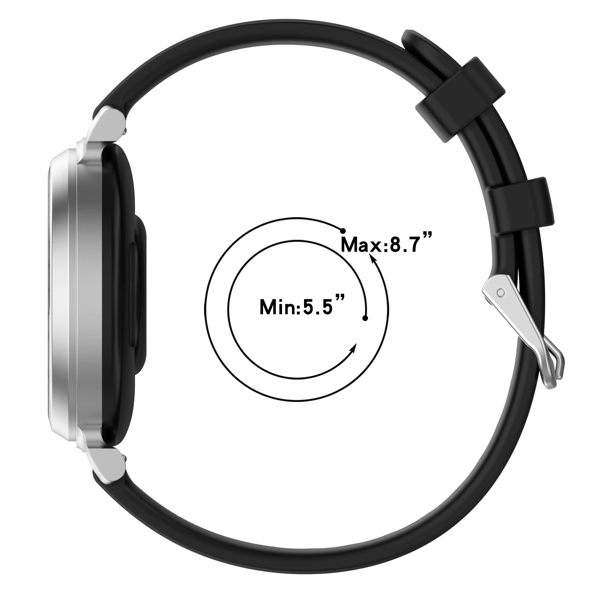 Pour Garmin Lily 2 Bracelet officiel Silicone souple 14mm