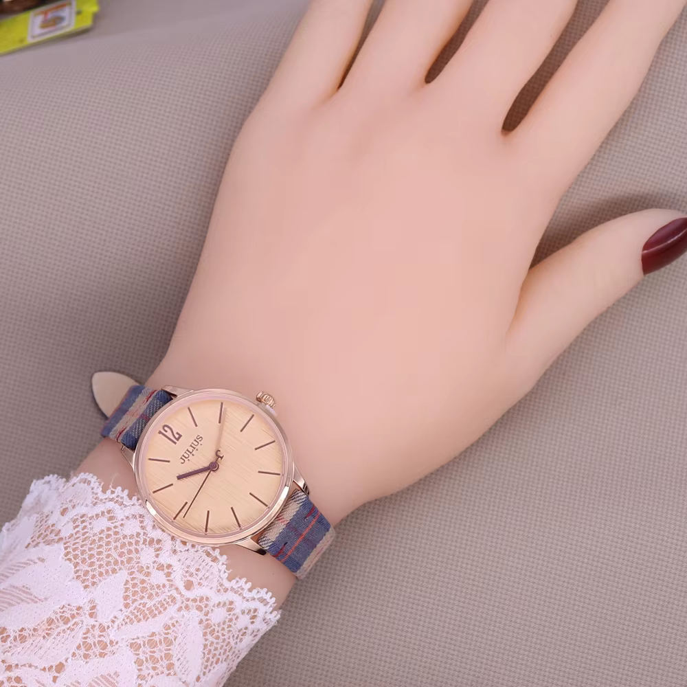 Julius – montre en cuir unisexe pour femmes