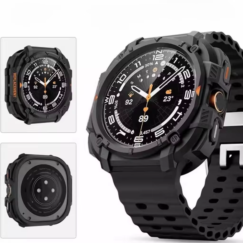 Nouveau boîtier blindé + Bracelet pour Samsung Galaxy Watch Ultra(2025) 47mm Ultra(2024)