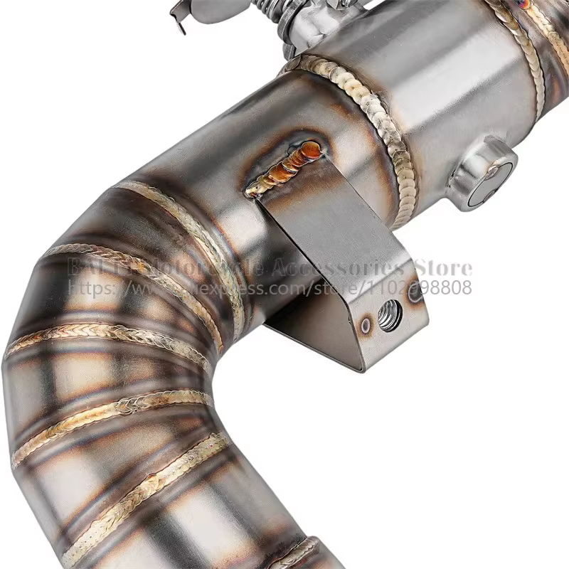 Tuyau de raccordement intermédiaire d'échappement avec valve pour moto DUKE 790, Duke 890, 890R, 790 Adventure R, Duke 790 R Rally