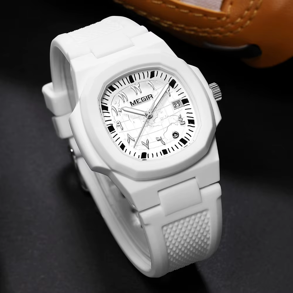 MEGIR montre pour hommes étanche marque de luxe calendrier homme montre-bracelet Quartz mode Simple