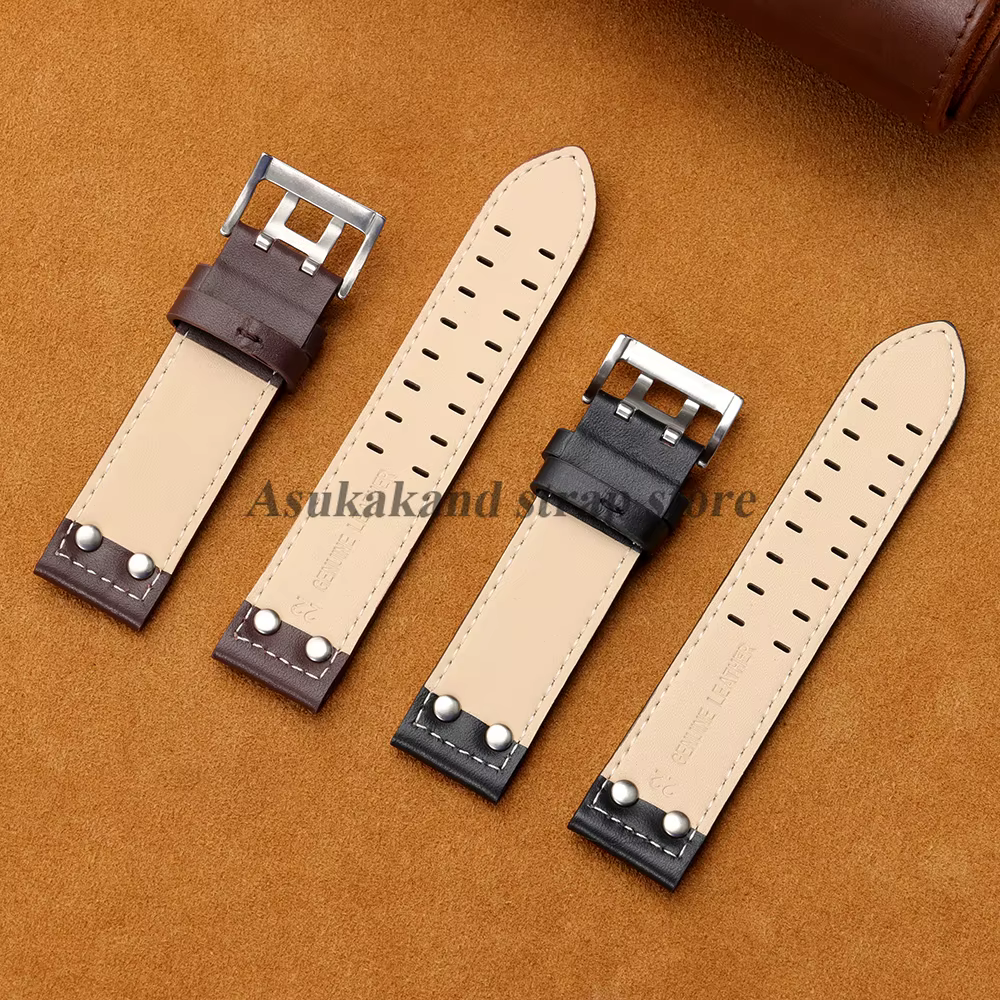 Bracelets de montre en cuir de mode de haute qualité 20mm 22mm pour bracelet