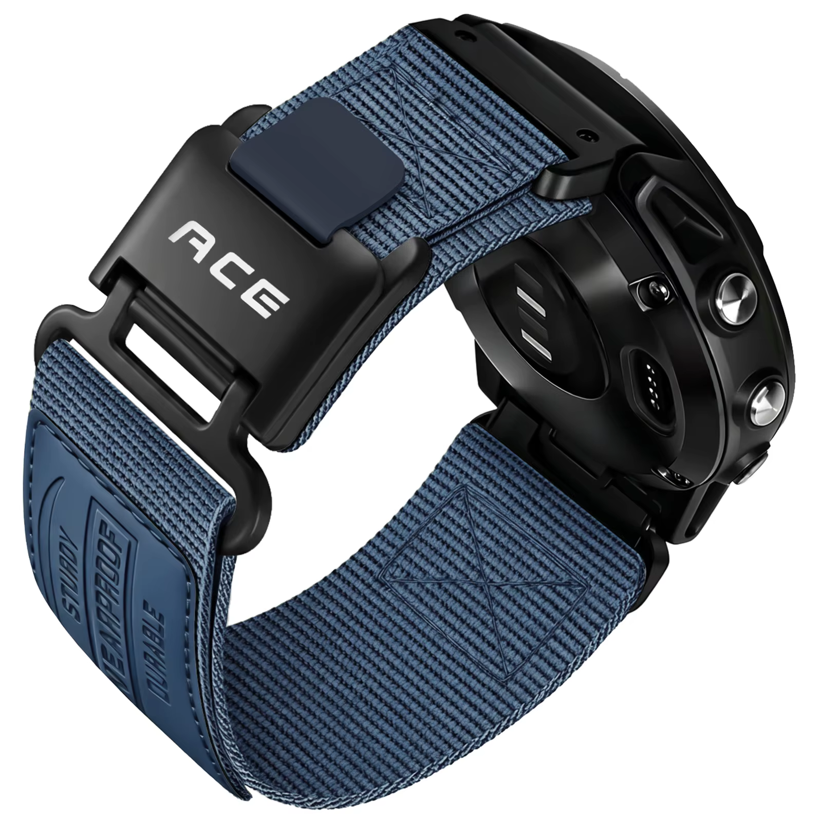 Bracelet de montre compatible avec les montres Garmin - Bracelet en nylon pour homme de 22 mm, adapté aux modèles Fenix 8/Forerunner 965/Approach S7