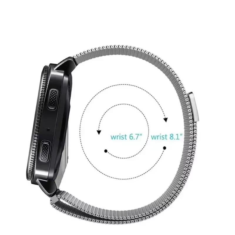 Bracelet magnétique en acier inoxydable pour Amazfit Bip Max