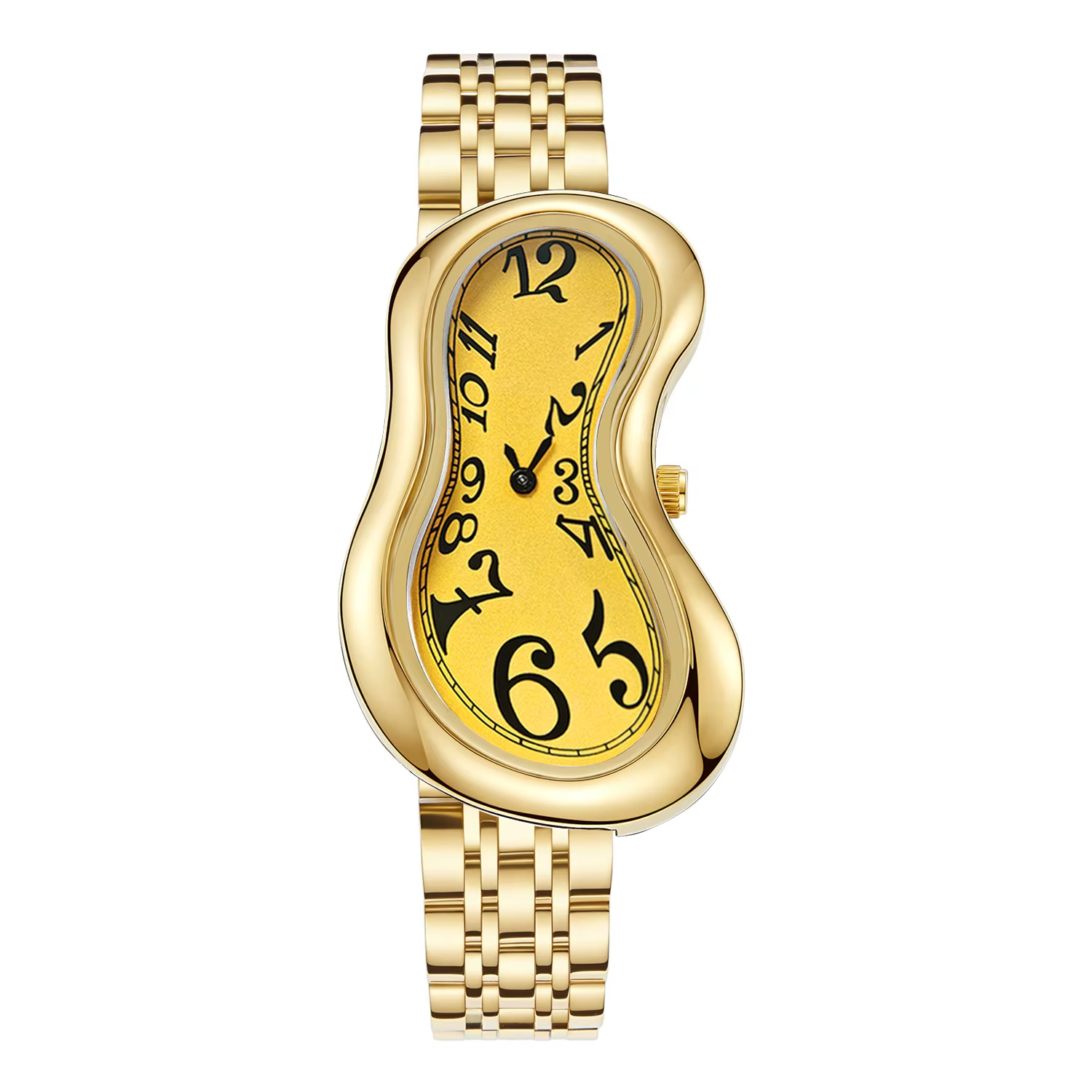 Nouveau Alien Crash fondu montre torsadée pour hommes et femmes Y2K montres de luxe en acier Starp étanche