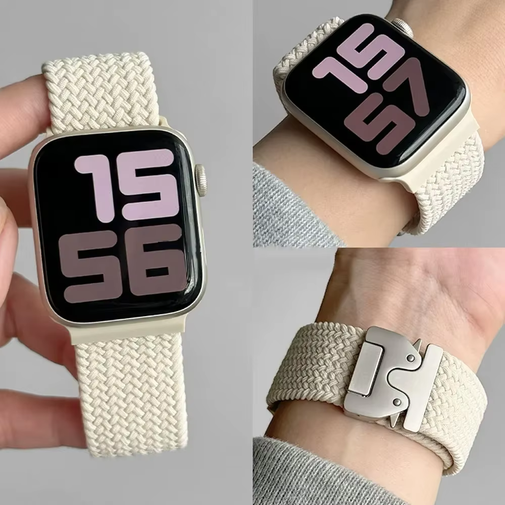 Bracelet tressé en Parachute pour Apple Watch Ultra 3/2