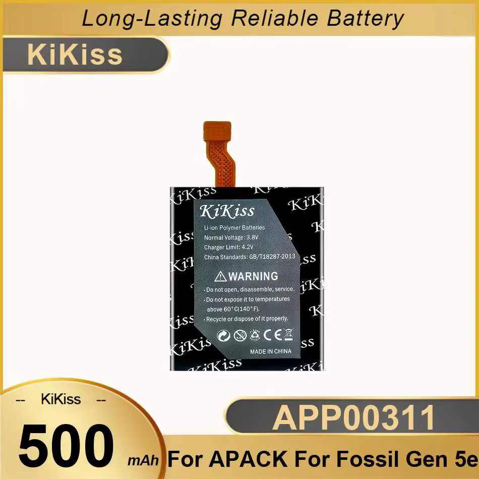 Batterie de remplacement premium pour Apack pour Fossil Gen 5e 500mAh pour montre connectée APP00311 longue durée