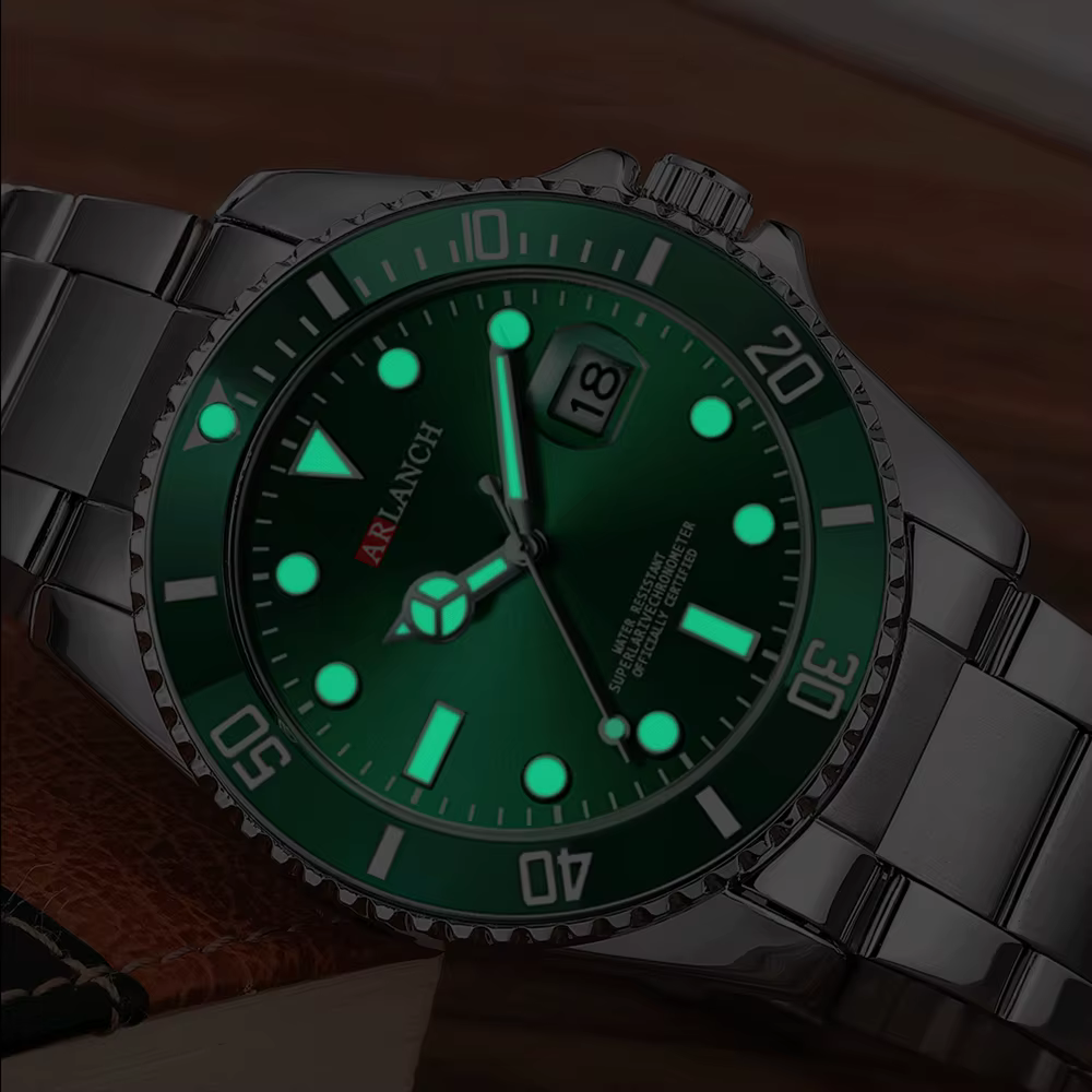 Montre de plongée de luxe de marque ARLANCH pour homme