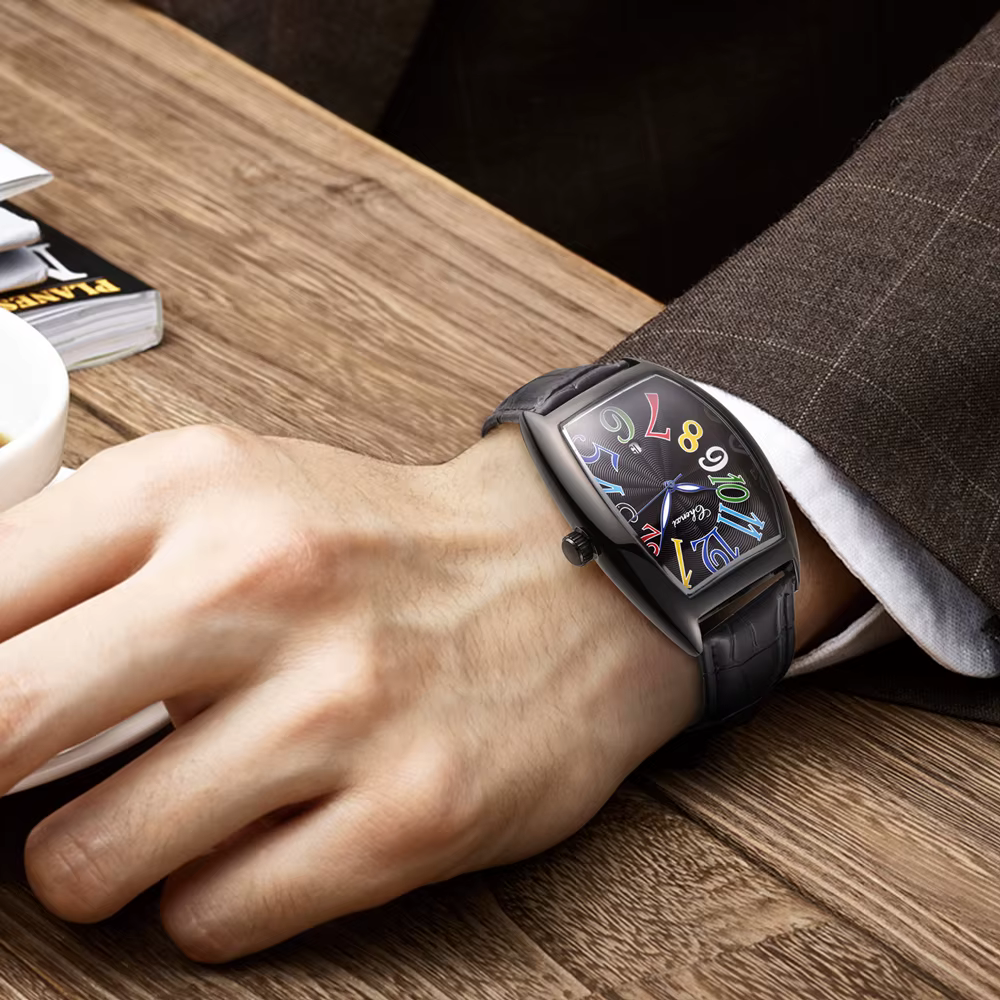 CHENXI montre à Quartz pour hommes de marque de luxe en cuir véritable étanche calendrier lumineux haute qualité montre-bracelet décontractée d'affaires
