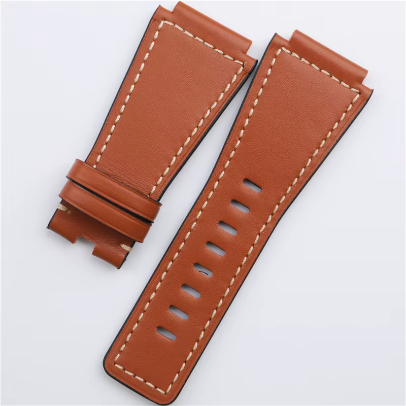 Bracelet de montre en cuir de veau de qualité supérieure 24mm