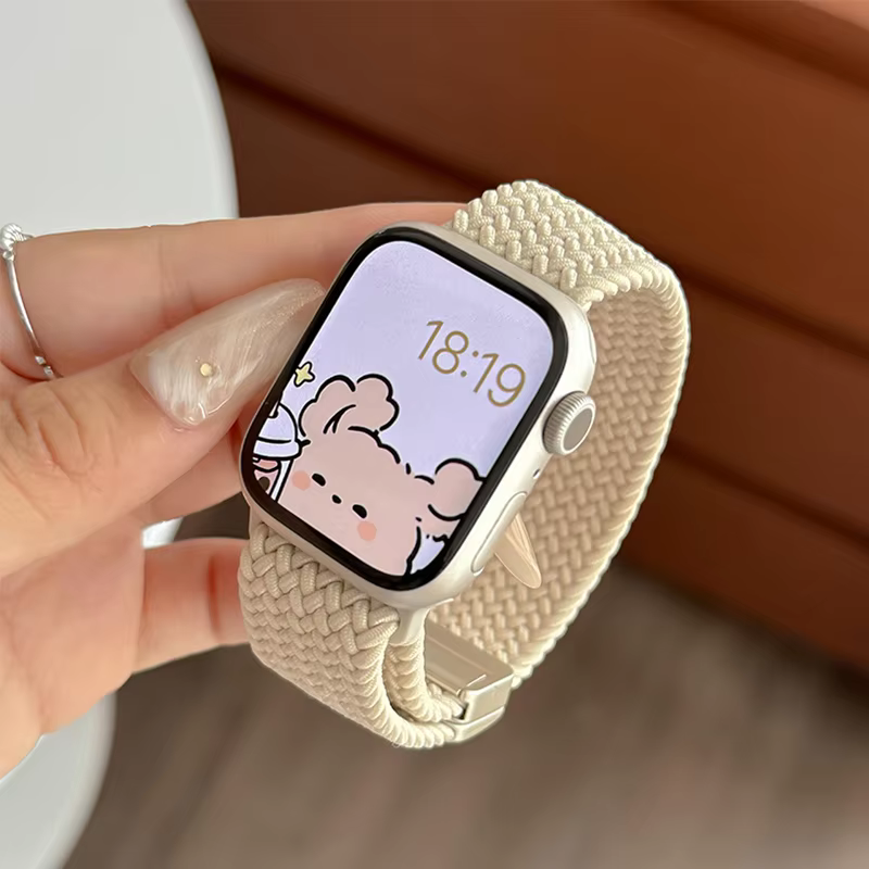 Bracelet tressé réglable pour Apple Watch