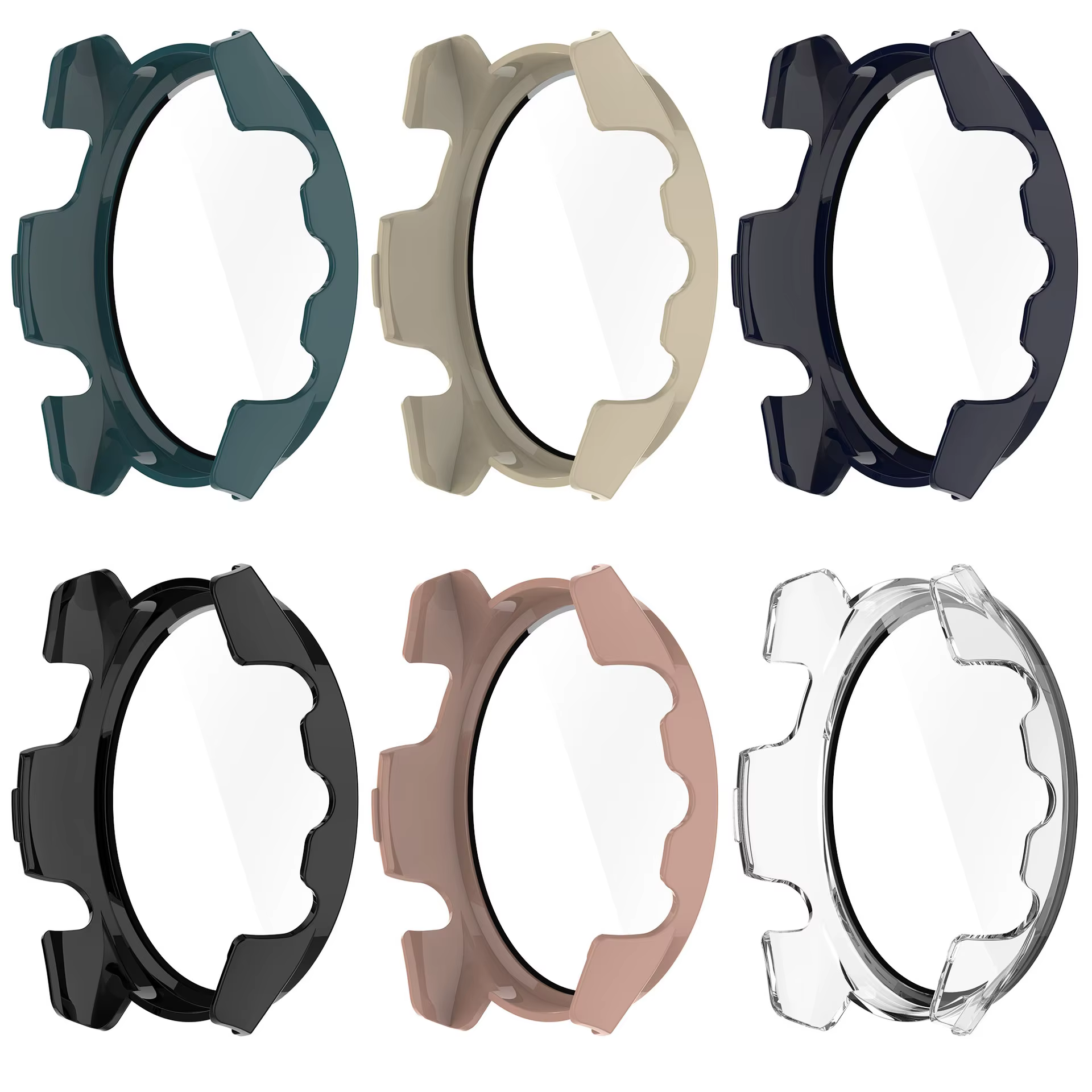 Boîtier de montre housse de protection pour Garmin Forerunner 255 265 255S 265S cadre PC dur verre couverture complète coque accessoires