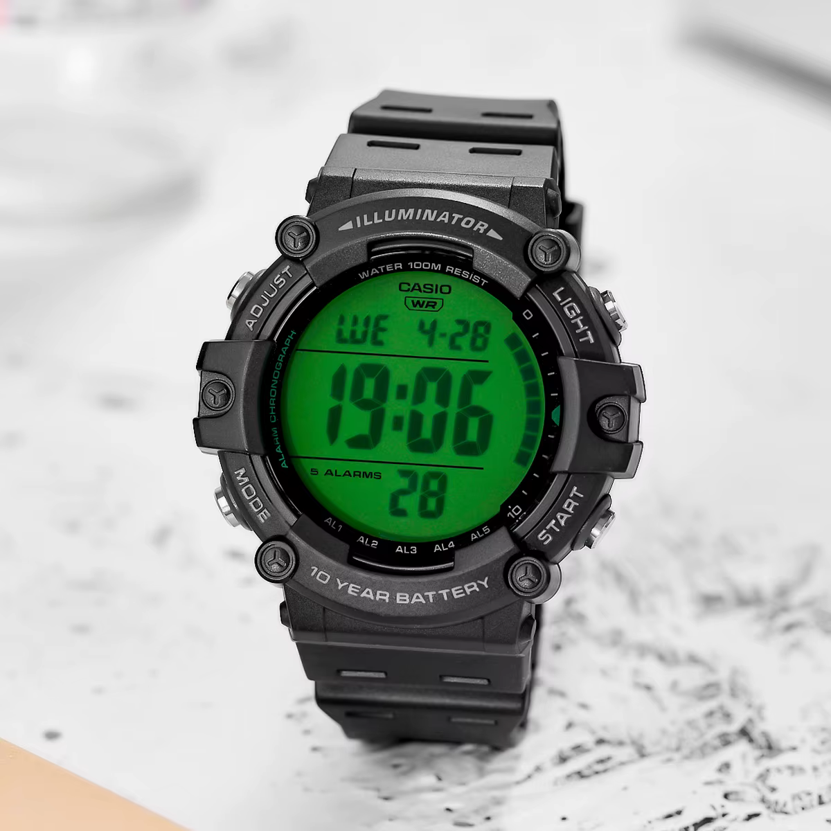 Montre Casio pour homme Vintage Square relogio masculino 2026 Nouveau modèle série AE-1500WHC