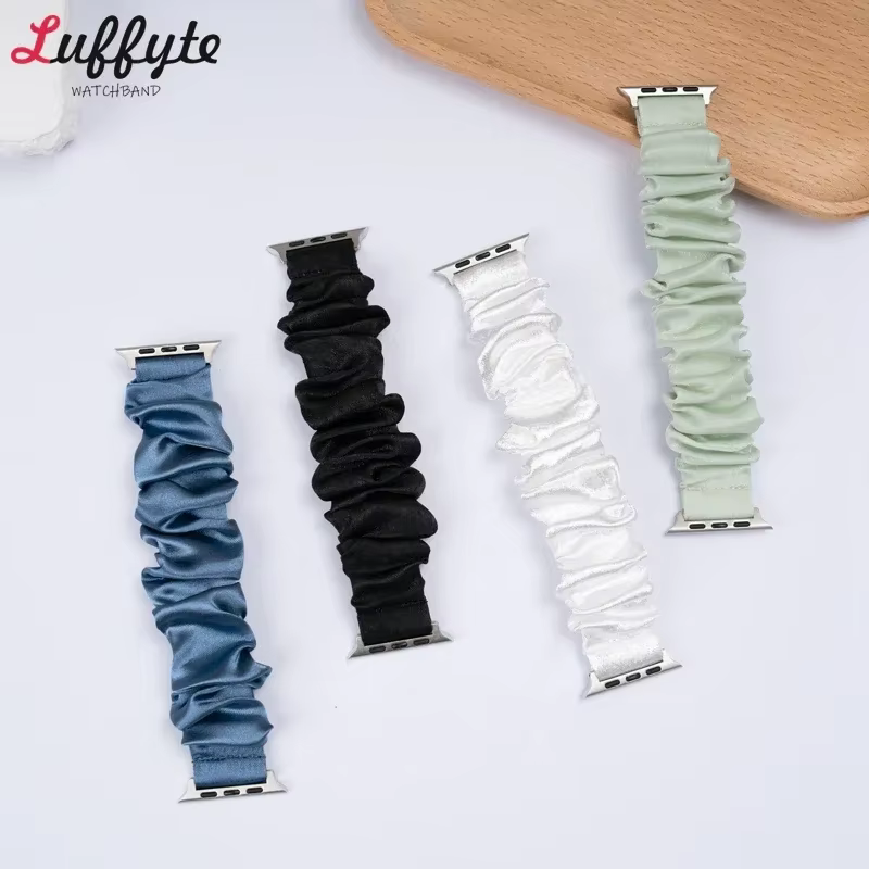 Bracelet femme pour Apple Watch 1-11 Ultra SE 3 2 1 élastique Scrunchie Bracelets pour Iwatch 38-49mm accessoires de montre