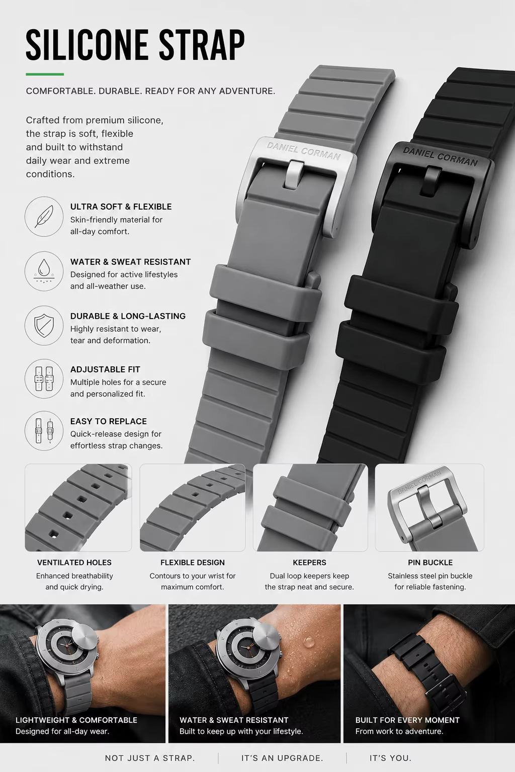 Série Gravity - Airship 360 ° Montre à quartz pour homme Rotating Gorman Watch DG0133