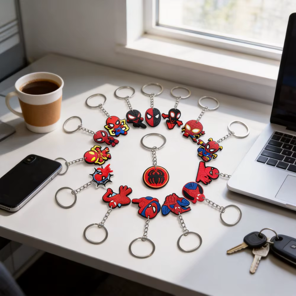 Porte-clés Spider-Man en silicone