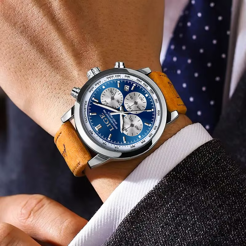 Montre-bracelet chronographe Shoous étanche pour homme