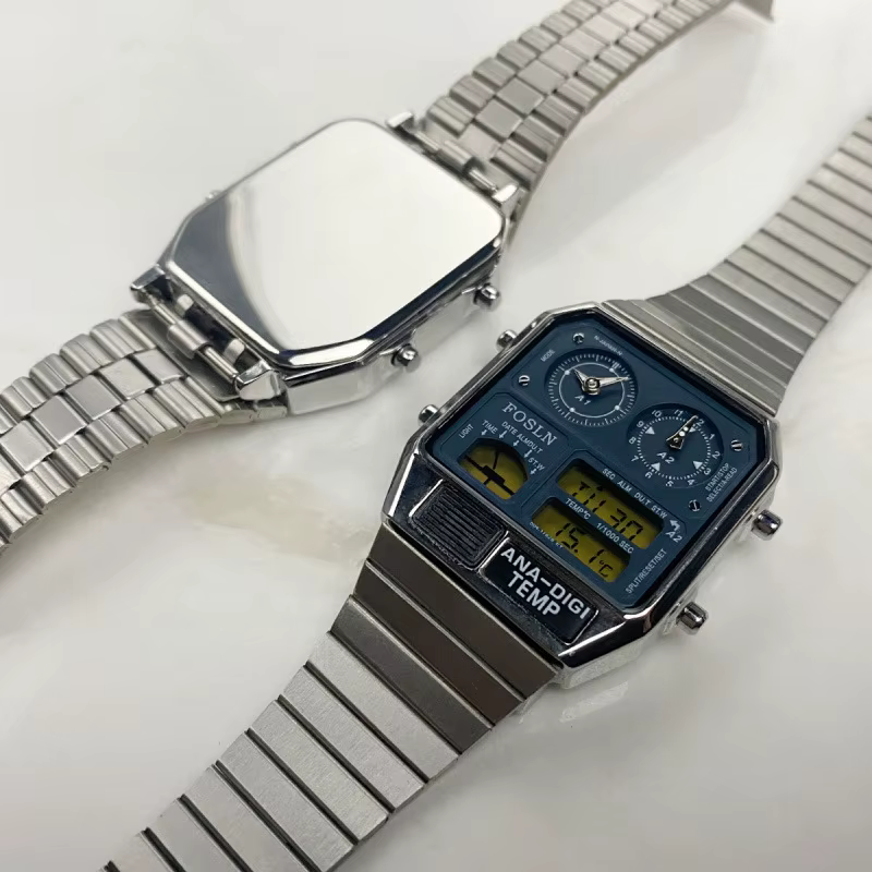 Montre électronique rétro avec affichage