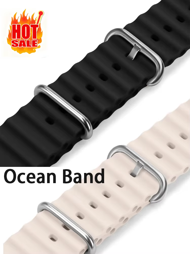 Bracelet d'origine 1:1 pour Apple Watch Ultra 3 2 Ocean Band 49mm 46mm 44mm 45mm 42mm Correa