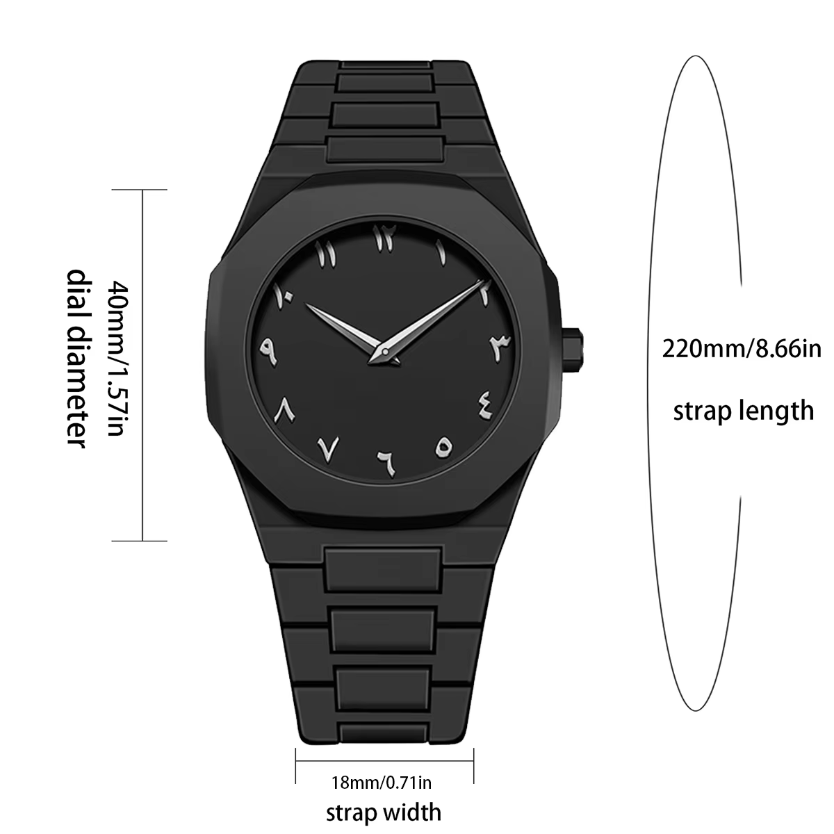 VA VA VOOM marque hommes montre créative mode Silicone noir Style d'affaires arabe numérique créatif militaire Quartz montres de sport