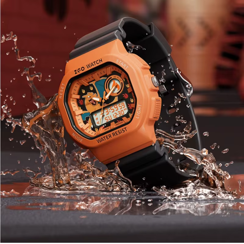 Montre numérique ZGO Pokemon Co Branded Charizard