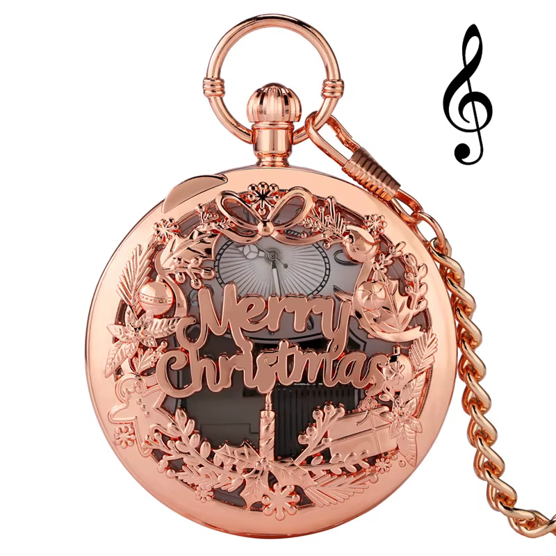 Montre musicale créative joyeux noël pour hommes et femmes