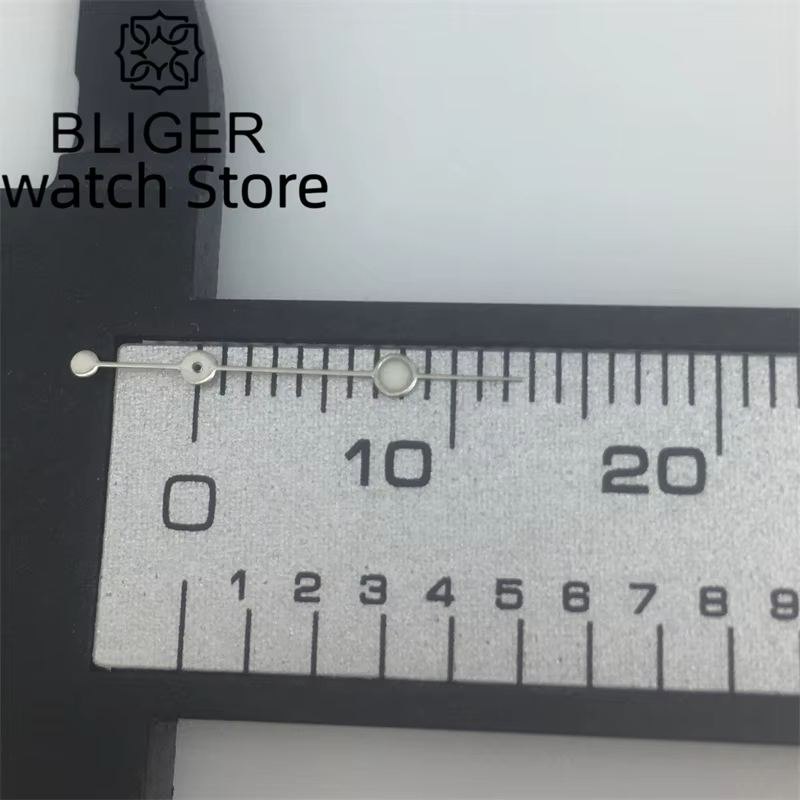 Aiguilles de montre lumineuses vertes/bleues BLIGER compatibles avec les mouvements ETA 2836 2824 Miyota 8205 8215 821A Mingzhu DG 2813 3804 NH35 NH36
