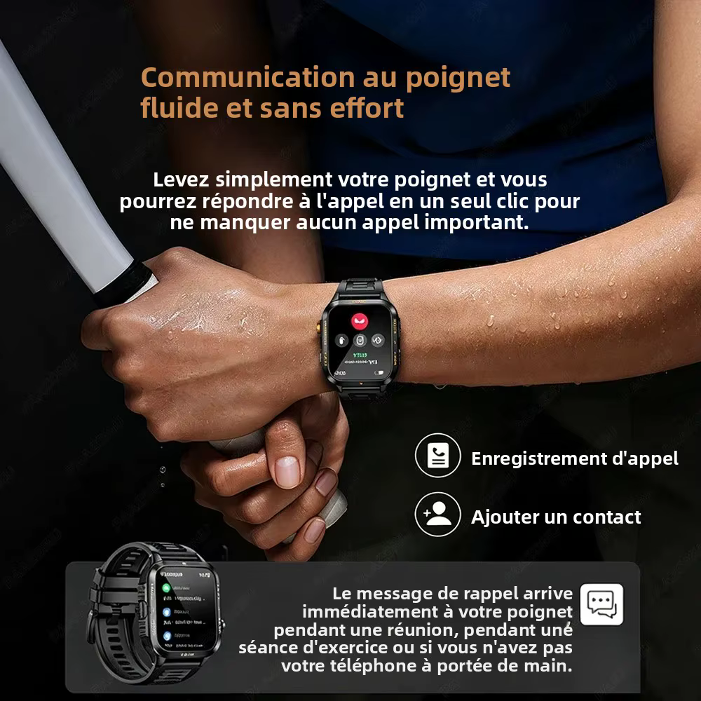 Montre connectée étanche 3ATM