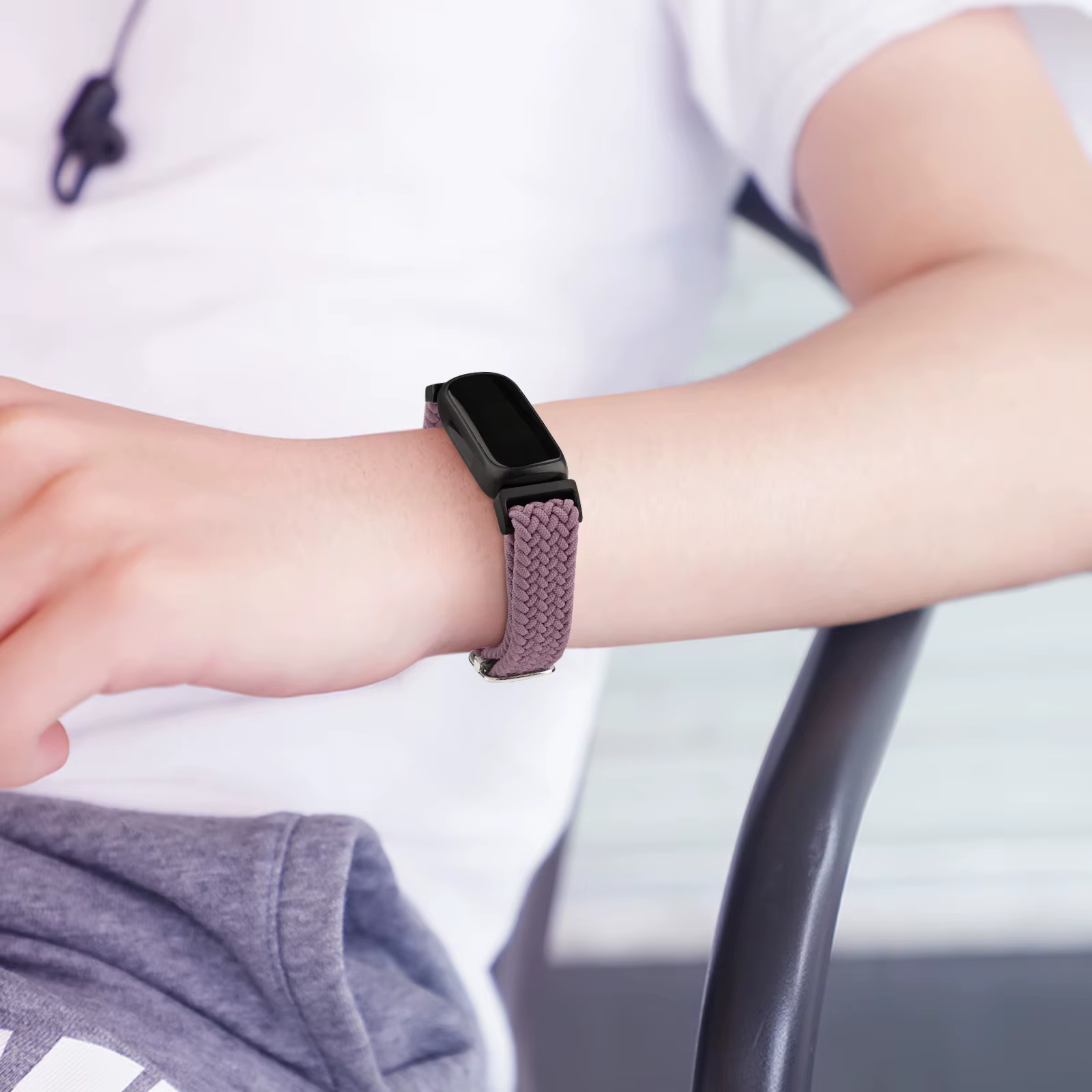 Bracelet en Nylon élastique tressé pour Fitbit inspire 2 3/inspire Hr