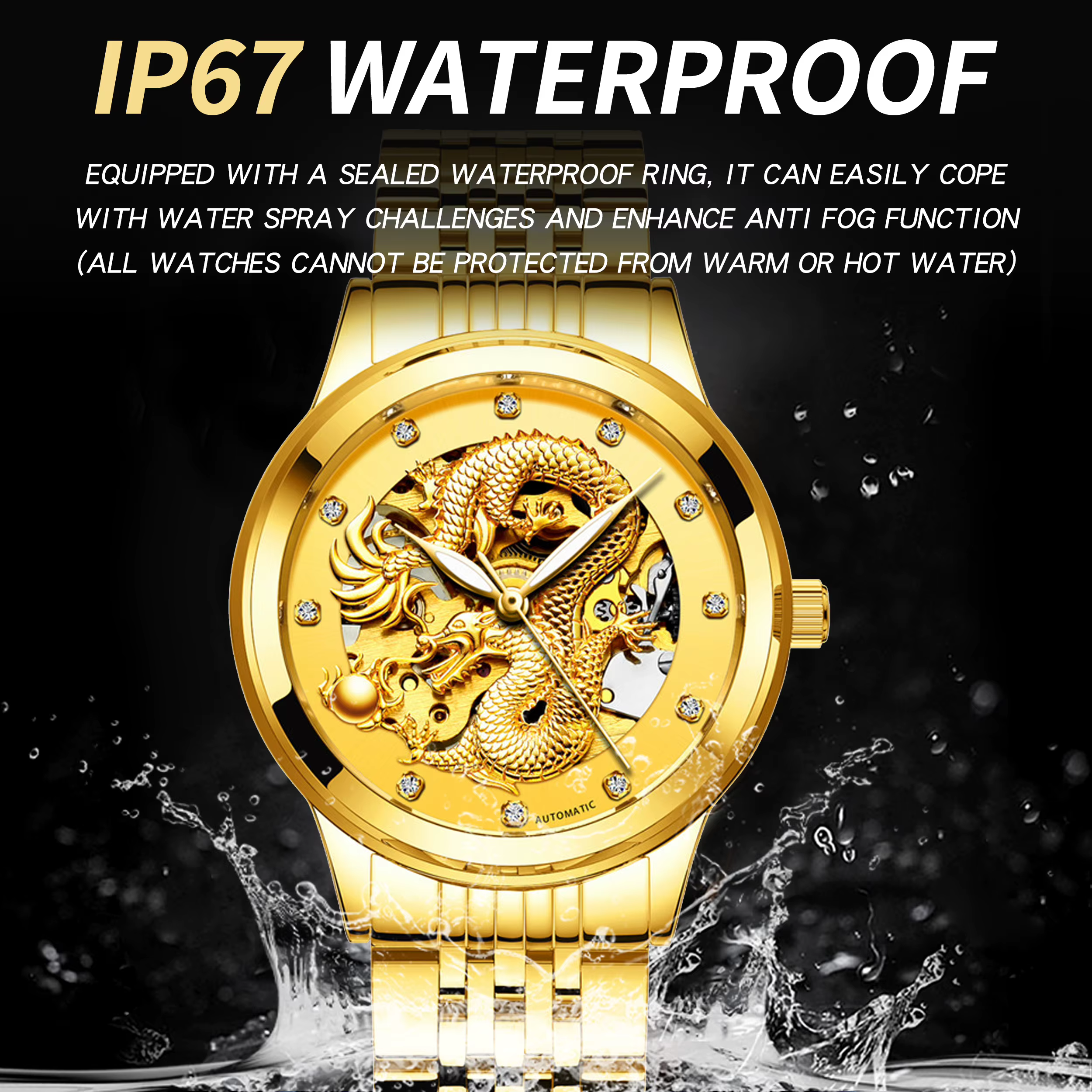 Montre automatique pour homme BINBOND