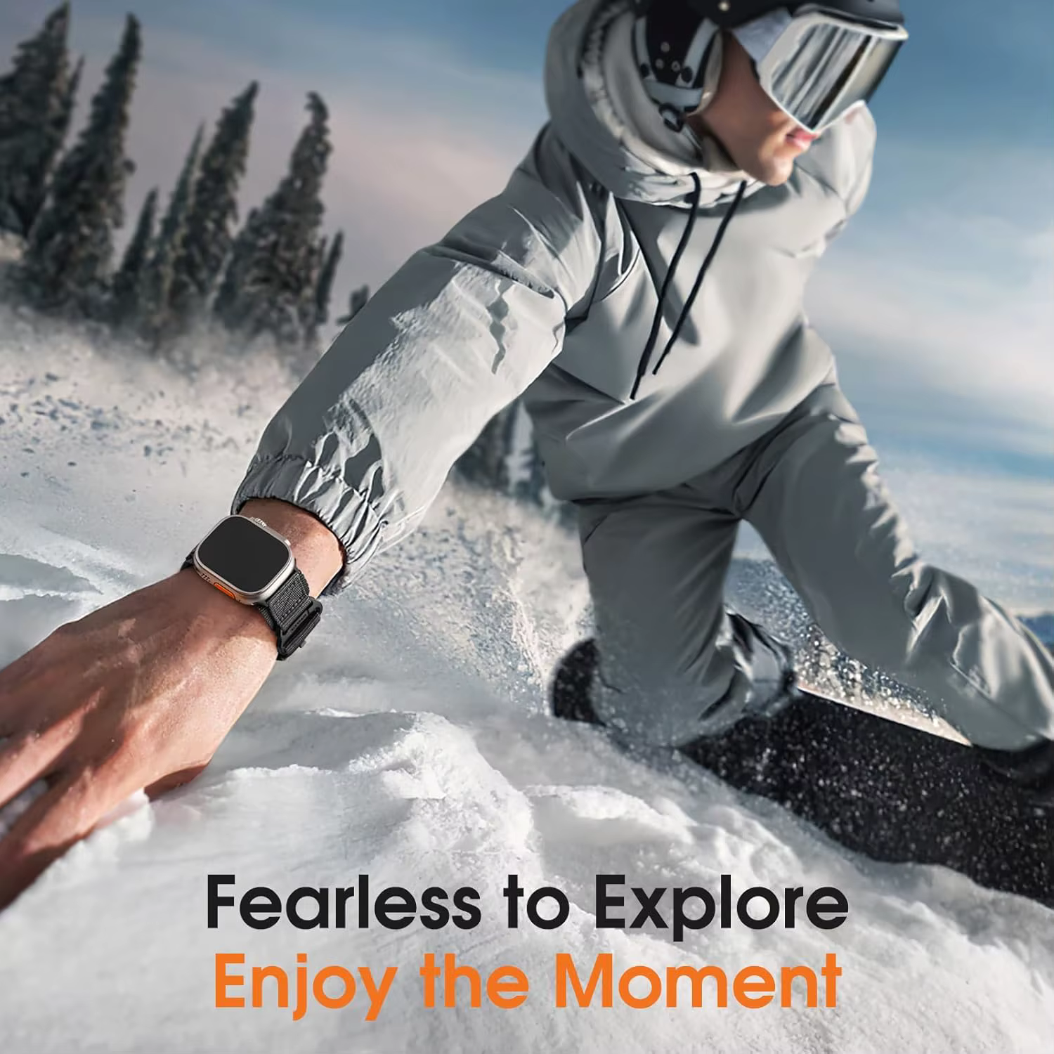 Bracelet de montre en nylon pour Apple Watch Ultra 3/Ultra 2 49 mm