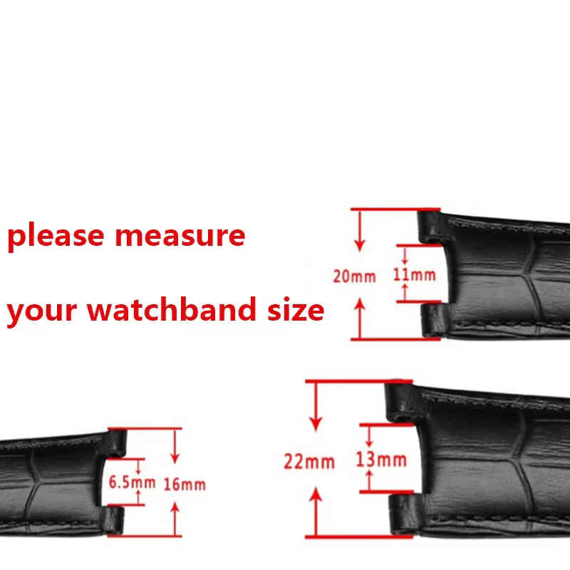 Bracelet de montre en cuir véritable pour Versace Gucci GC