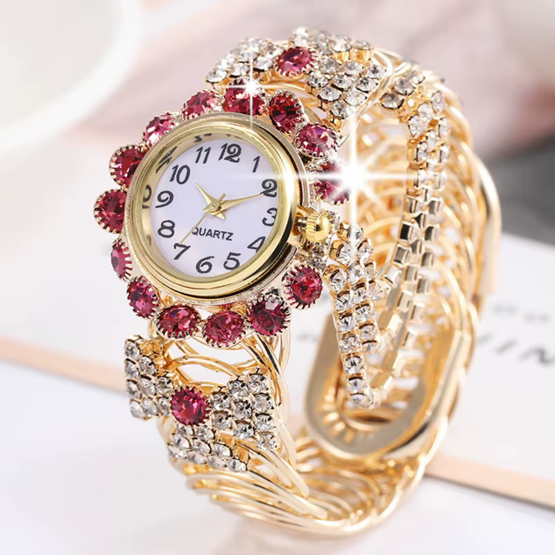 SaSaus-Montre-bracelet en acier inoxydable pour femme