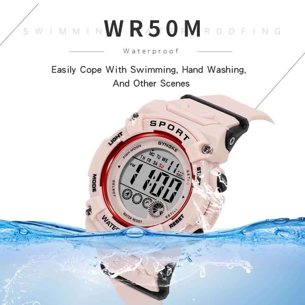 Montre d'étudiant montres pour femmes filles 50M