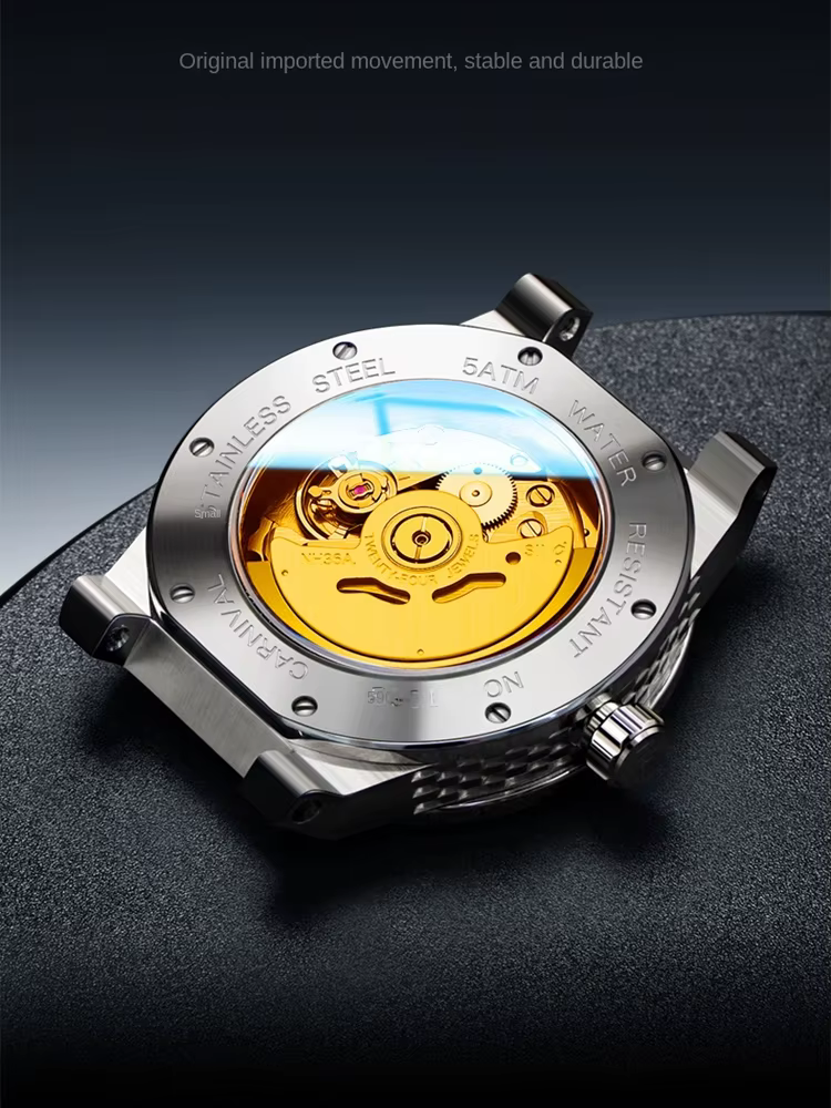IW japon mis5 mouvement Sport hommes montre gris automatique mécanique montres haut de gamme de luxe étanche lumineux Date