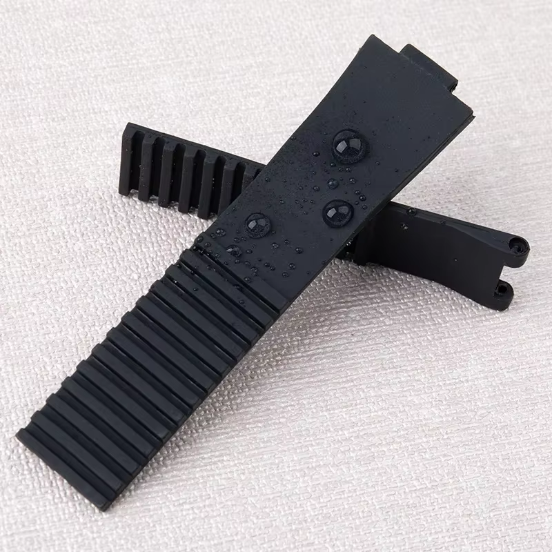 Bracelet de montre en caoutchouc souple pour femmes
