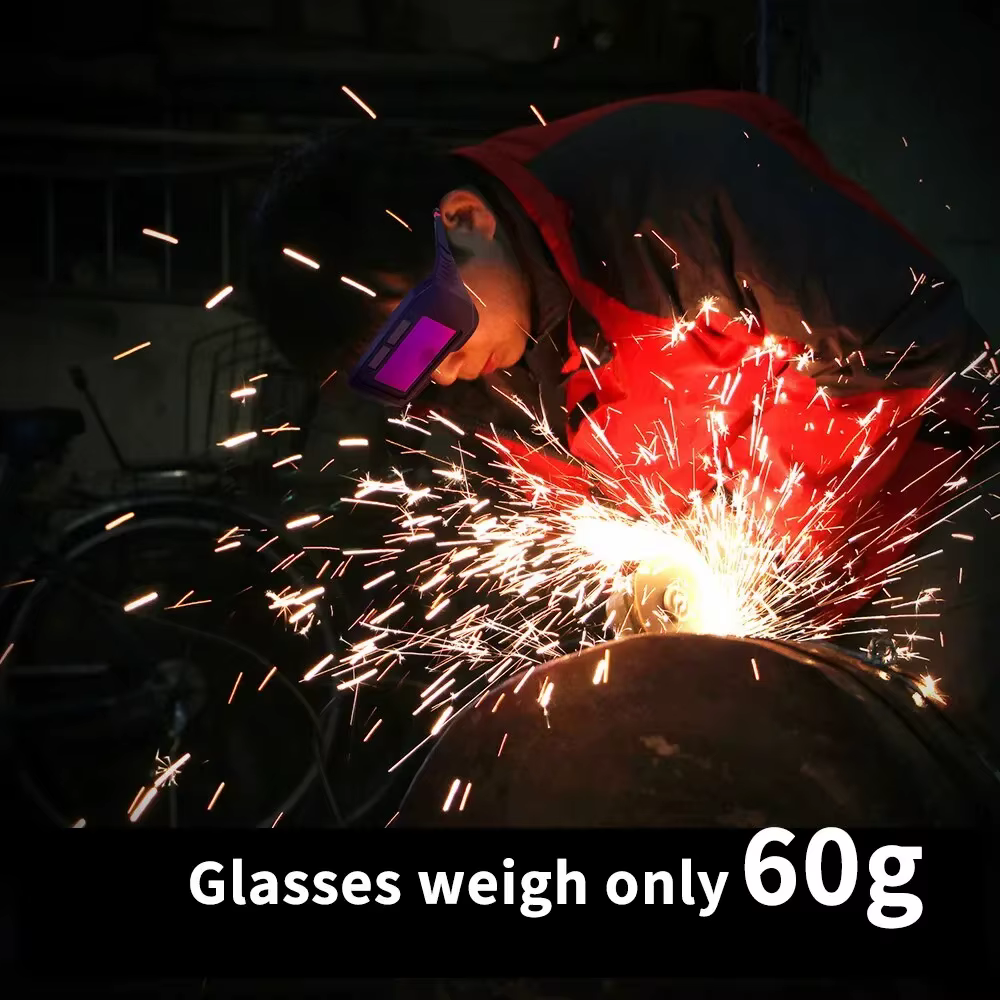 Casque de soudage à énergie solaire, lunettes de soudage à obscurcissement automatique, lunettes de soudeur LCD pour lunettes de soudage Plasma TIG MIG MMA