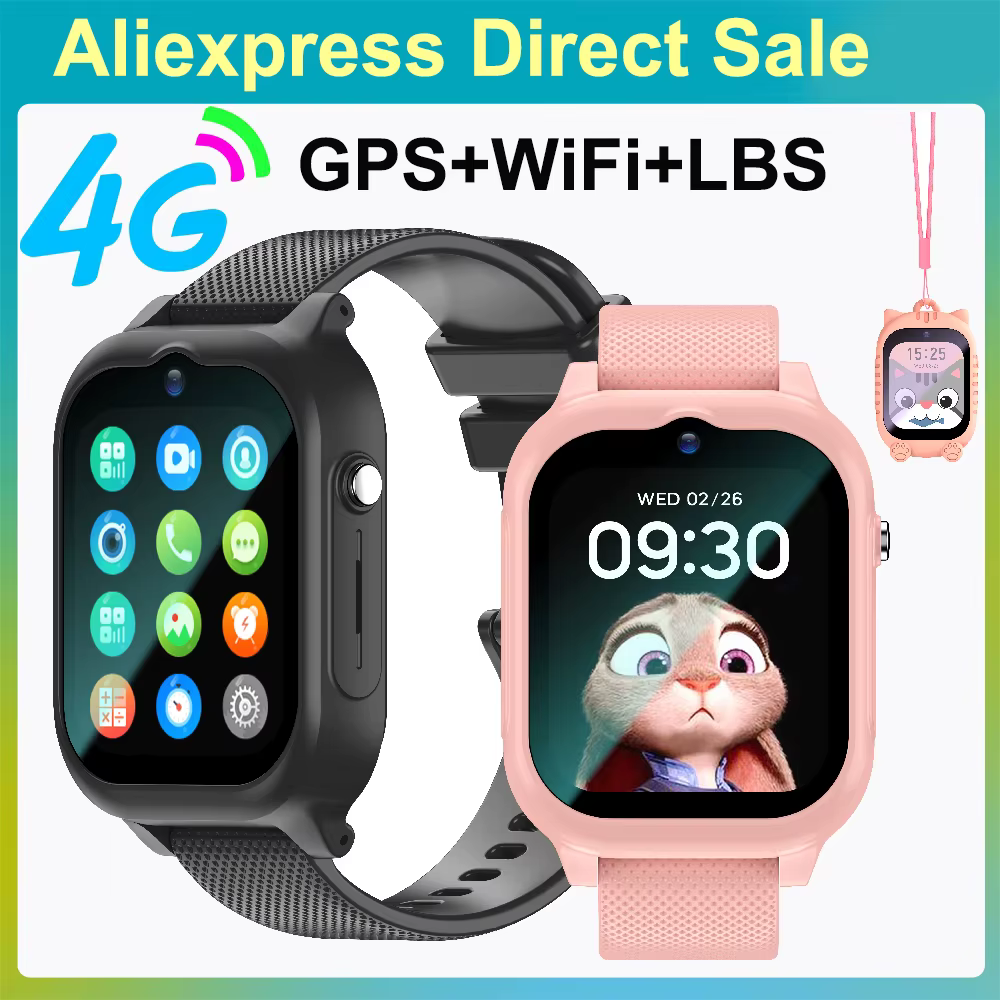 Montre intelligente enfants 4G GPS WIFI appel vidéo SOS moniteur Tracker localisation téléphone