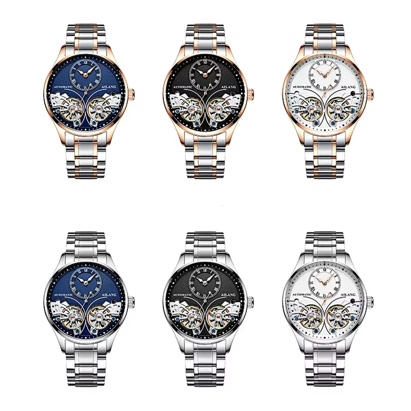 Montre mécanique automatique AILANG authentique pour homme