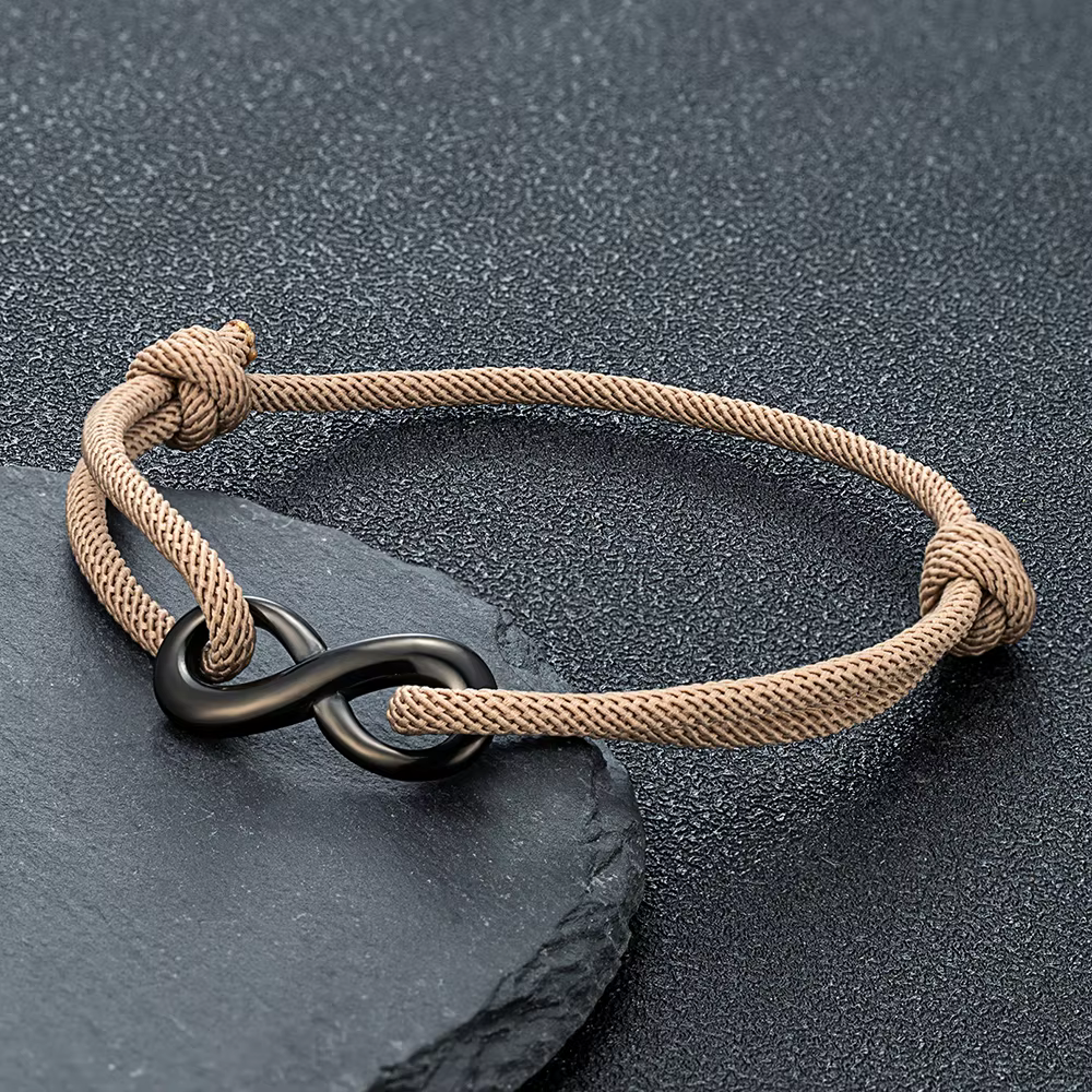 MKENjazz-Bracelet Extron personnalisé pour couple, ULtressée réglable, acier inoxydable noir, bijoux assortis, cadeaux