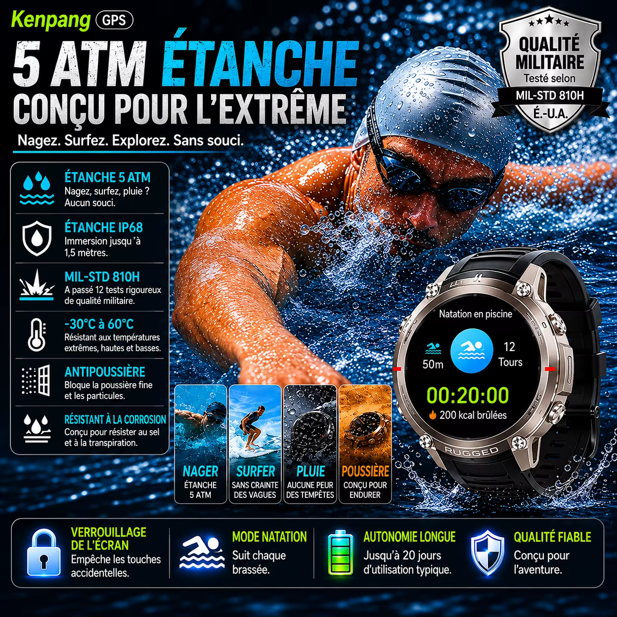 Montres intelligentes pour homme