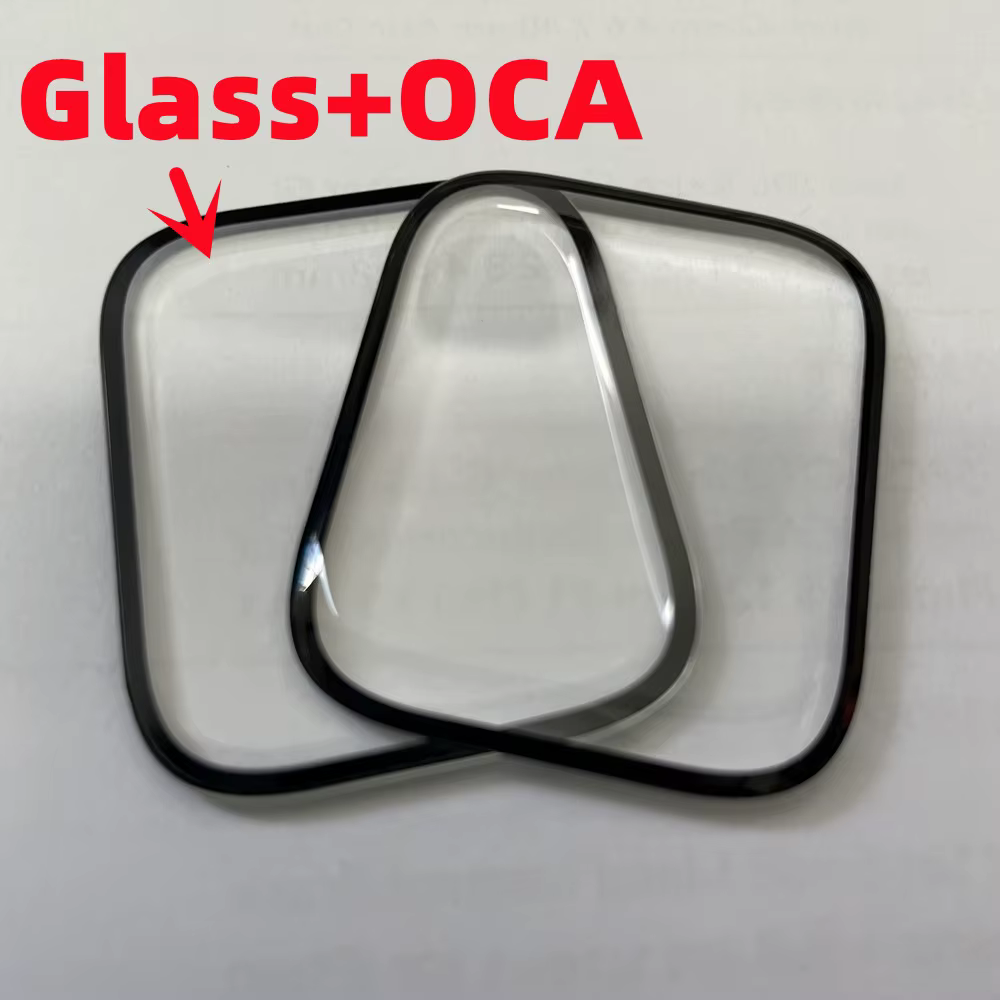 5 pièces/lot pour Apple Watch S7 S8 S9 S10 montre Ultra2 49 45 41MM S5 S3 S4 SE S6 40MM 44mm écran avant lentille extérieure en verre avec OCA