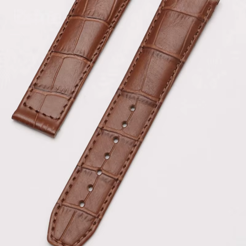 Bracelet de montre en cuir véritable pour Lung Lacroix