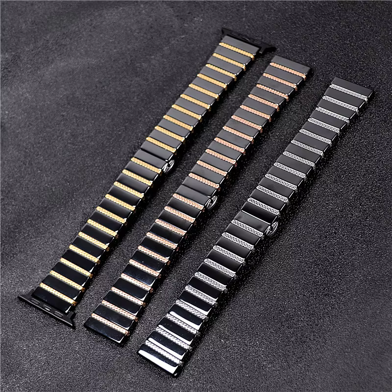 Bracelet en céramique et acier pour montre connectée Samsung Galaxy 5