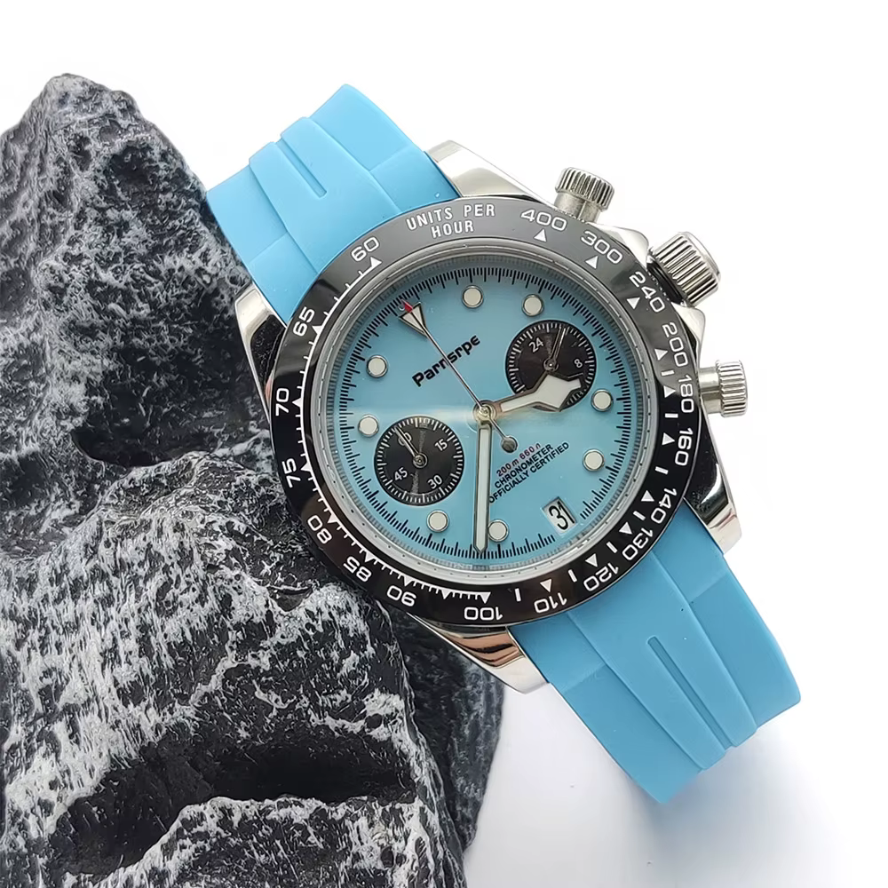 Nouveau chronographe VK64 montre à Quartz 39.5mm 316L acier inoxydable 50M étanche lumineux hommes sport affaires montres