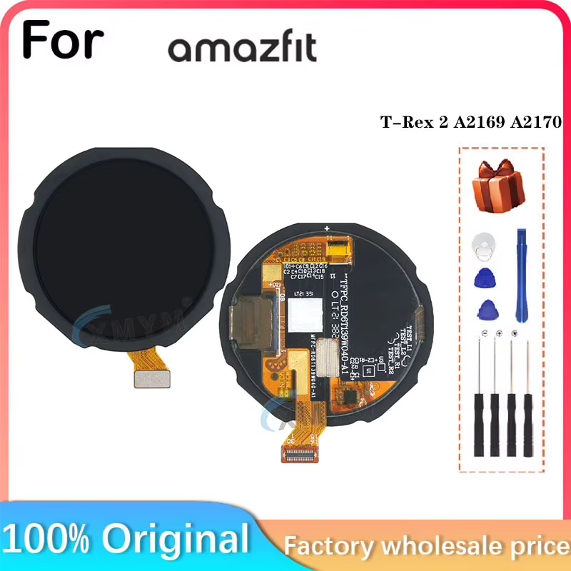 Écran Tactile LCD de Remplacement pour Montre Amazfit T-Rex 2 A2rationnel A2170