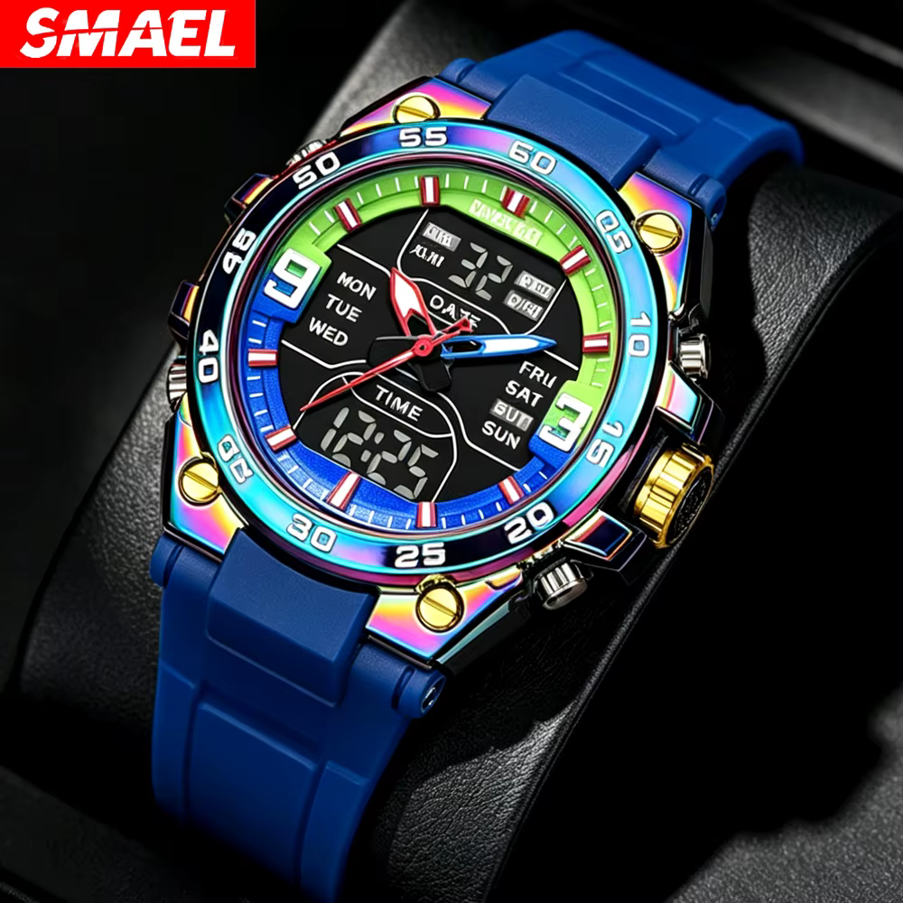 SMAEL Nouvelle Montre Digitale Militaire pour Homme