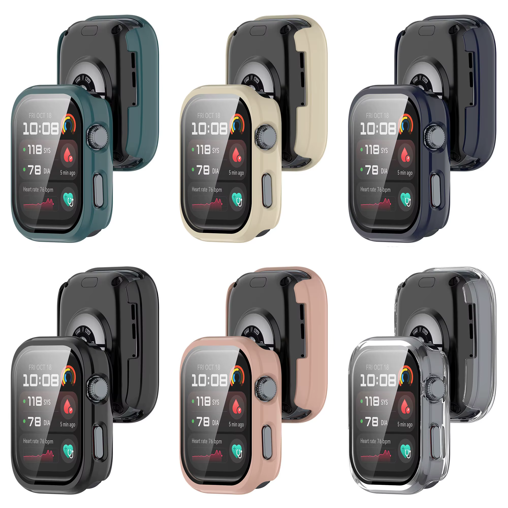 PC + étui de protection en verre trempé pour Huawei Watch D2 coque