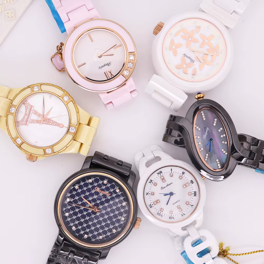 Top montre en céramique pour femmes nacre japon Quartz horloge élégante heures de mode Bracelet