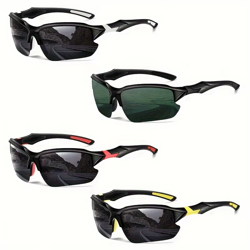 Lunettes de sport polarisées d'extérieur à la mode pour hommes et femmes, coupe-vent adaptées au baseball, la course à pied, la pêche, le golf et la conduite